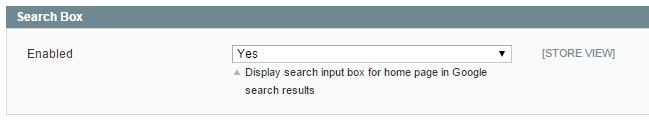 display sitelinks search box