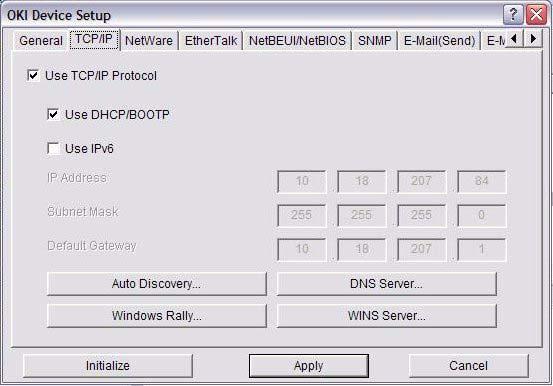 TCP/IP Tab This allows you to configure TCP/IP related items. ITEM Use TCP/ IP Protocol EXPLANATION Set TCP/IP protocol as enabled/disabled.