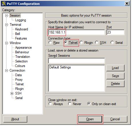 Input the IP address of the