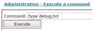 Right click the debug.txt file, click Save link as, and then save the file somewhere convenient. NOTE: The Chrome web browser is used in this example.
