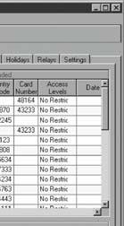 Column Header Row: These entries tell you what information can be found in each column. You can change the column width by placing the mouse pointer over a column divider in the column header.