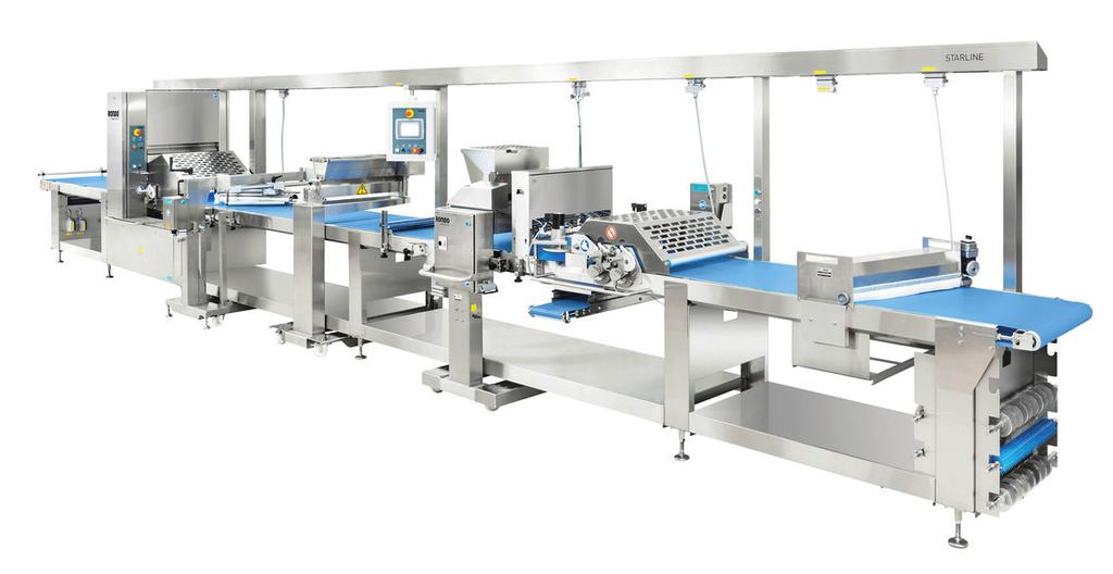 Length (modular) Table Width (mm) Table Height (mm) Belt Width (mm) Belt Speed (m/min) Voltage (V) Control Voltage (V) Cable Duct Guillotine Interface touchscreen 99 programs memory slots