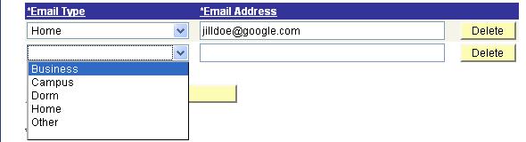 Updating Email Address(es) Note that you cannot change your Business email address. 1. Click Email Addresses to change/add an email address. 2.