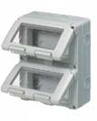 27 COMBI RANGE SURFACE-MOUNTING ENCLOSURES AND MODULAR COMPONENTS SELF-BEARING DEVICE-HOLDER BOXES FOR MINI-TRUNKING AND TRUNKING USED AS SKIRTING AND FRAMING Code No.