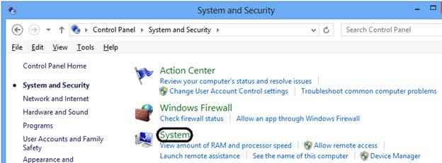 On Windows 7 you can open the Start menu and choose Computer from the list. On the Computer screen click the button that says System Properties, as seen to the right.