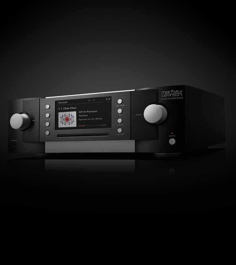 COMPLETE CONTROL Playback and operation of the N o_ 519 can be controlled in numerous ways allowing for custom integration and personalization for the way you want to listen.