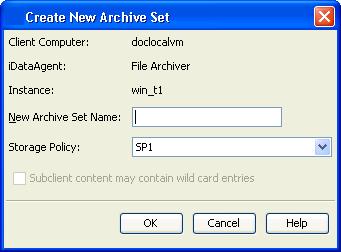 On Demand Archiving allows you to specify content each time you perform an archive job.