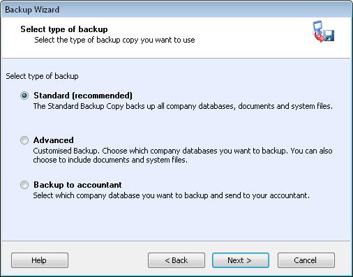 Update Guide How to Create Backups How to create a default backup copy 1.