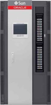 number of cartridge slots Number and type of tape drives Supported host platforms Any-cartridge Any-slot technology Dimensions (H x W x D) Weight Enterprise-class StorageTek T10000D (640 drives, 252
