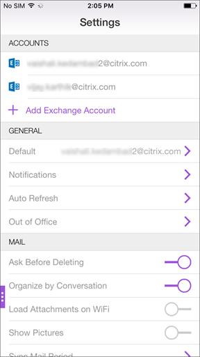 Sync Mail Period Tap to select a value for the sync mail period. The value you set specifies the number of mail days for Secure Mail to synchronize. Your administrator sets the default value.