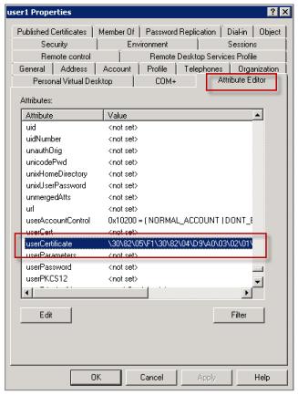 Exporting the user certificates This procedure exports both "User1" and "User2" pair certificates in.pfx (PKCS#12) format with the private key.