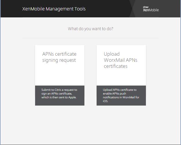 certificate and not the Development SSL certificate. Secure Mail requires an APNs certificate to support push notifications. This cannot be the same APNs certificate uploaded to the XenMobile server.
