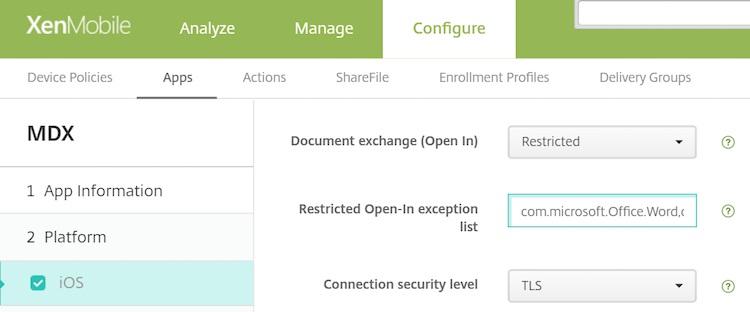 Allowing secure interaction with Office 365 apps Nov 21, 2017 Citrix Secure Mail, Citrix Secure Web and ShareFile offer the option of opening the MDX container to allow users to transfer docs and