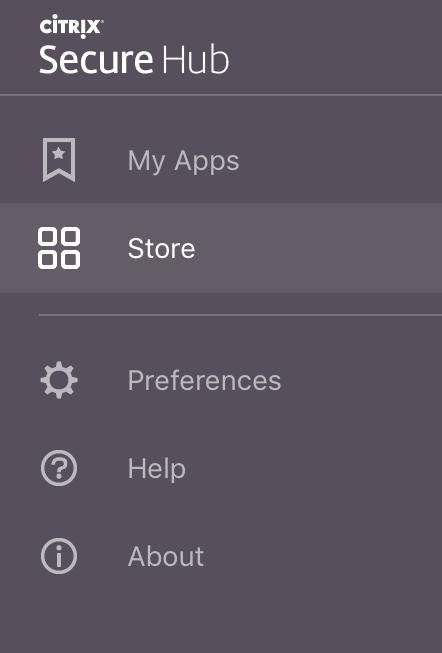 On tablets, the Store is a separate tab.