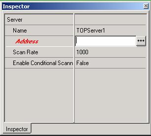 Figure 10: Accessing server properties The properties will allow you to choose which server you want to use.