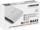 Freecom Solid State Drives mssd MAXX 512GB The Freecom mssd MAXX with its USB3.