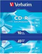 45 VERBATIM-43437 CD-R Extra Protection 700MB 52x 10 Pack Spindle 2.45 VERBATIM-43432 CD-R Extra Protection 700MB 52x 25 Pack Spindle 5.