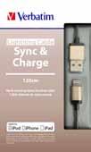 Cables Sync & Charge Lightning USB Cable for Apple Devices Verbatim Sync & Charge cables allow you to charge your device and transfer data in one single cable.