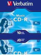 CD-R CD-R is a recordable disc providing 700MB standard storage capacity. Verbatim CD-R discs demonstrate the lowest error rate against a range of CD writers.