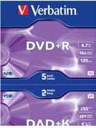 CODE DESCRIPTION CAPACITY SPEED PACK STYLE SELLING PRICE VERBATIM-43498 DVD+R Matt Silver 4.7GB 16x 10 Pack Spindle 2.