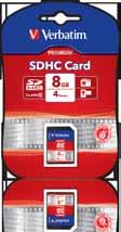 Verbatim SD and SDHC Cards are fully compliant with all applicable SD standards and can be used in devices that display the SD