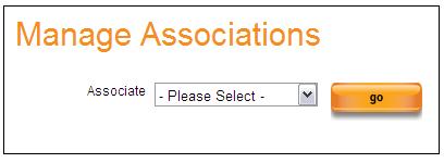 Step 2: The Associated Member Search section allows the location of Objects which will be associated. In the example below, Users to Merchants was selected.