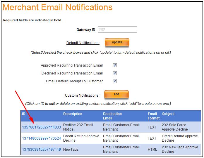 Part 2 Email Notification Configuration Access this by selecting Admin > Email Notification from the left navigation menu. Once Email Addresses are set, new email notifications can be configured.