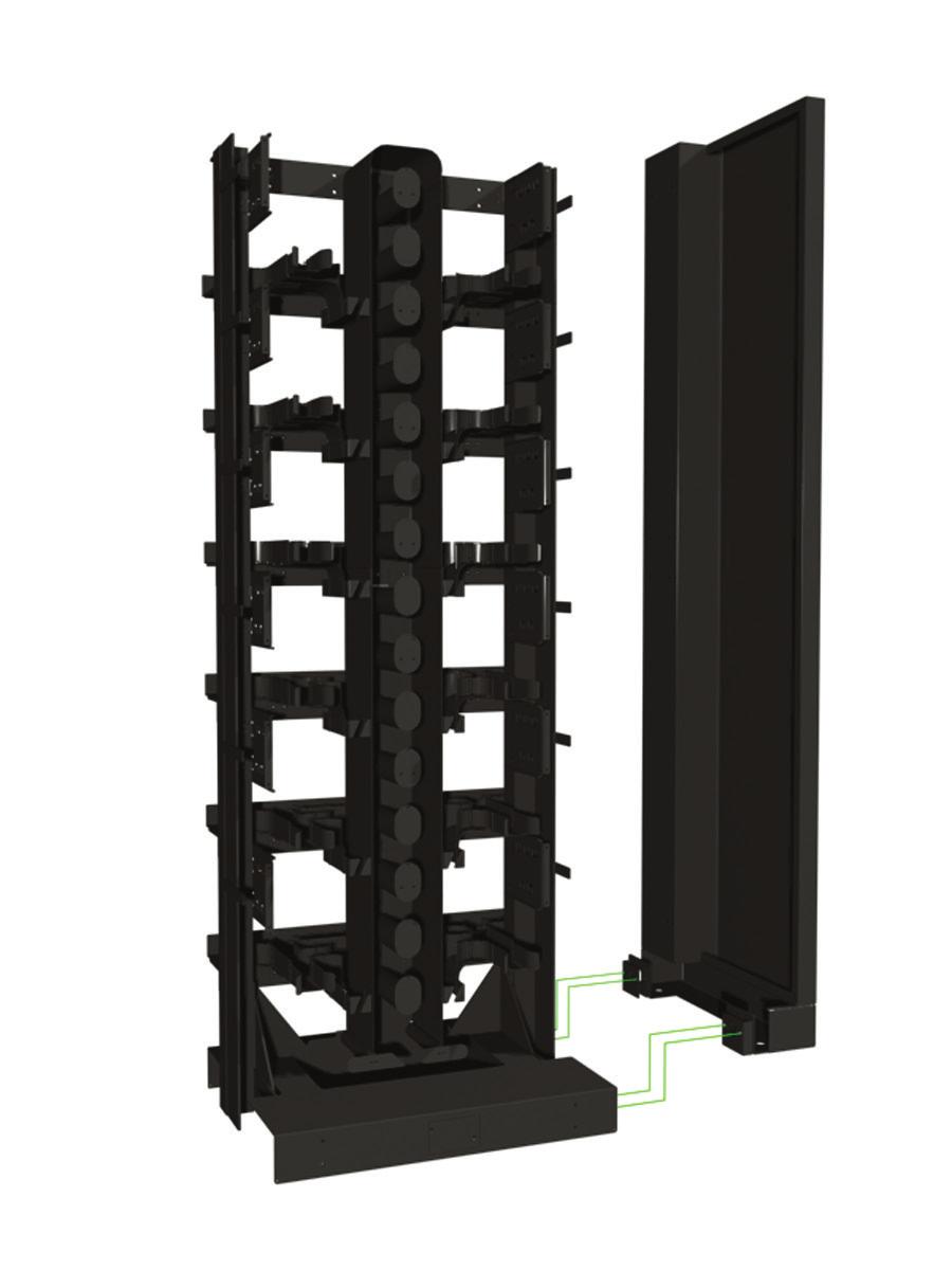 Frame Accessories End Guard End guards provide protection for the fibers entering and exiting frames at the end of a lineup. They are designed for universal fit to be used on either end of the lineup.