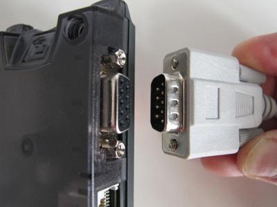 3. Serial Data Cable. Connect the male end of the Serial Data cable (9-way D connector) to the 9-way D connector on the GSM Terminal and the other end to the computer or USB-to-Serial adaptor. 4.