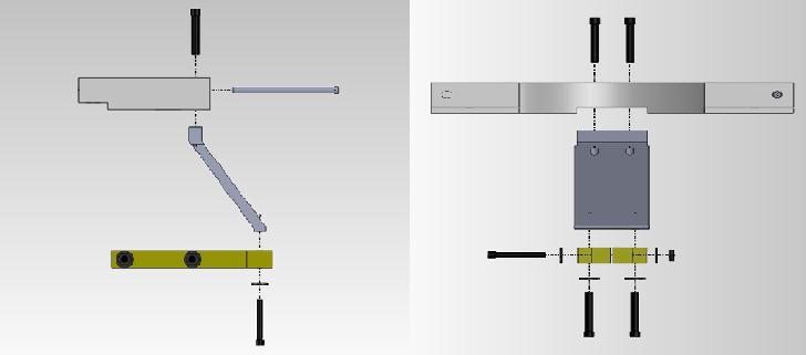 Two vertical holder halves were needed for each the x and y direction capacitive displacement sensor. A total of four vertical holder halves were fabricated using a fused deposition modeling machine.