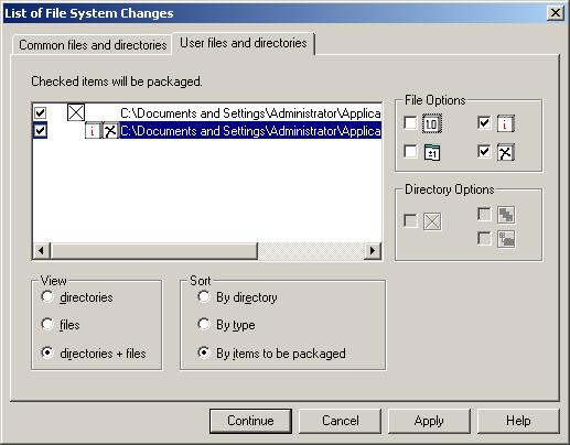 How to Package Products Using the Automatic Method User Files and Directories You can configure the user-specific files in the same way as the common product files, using the version-dependency