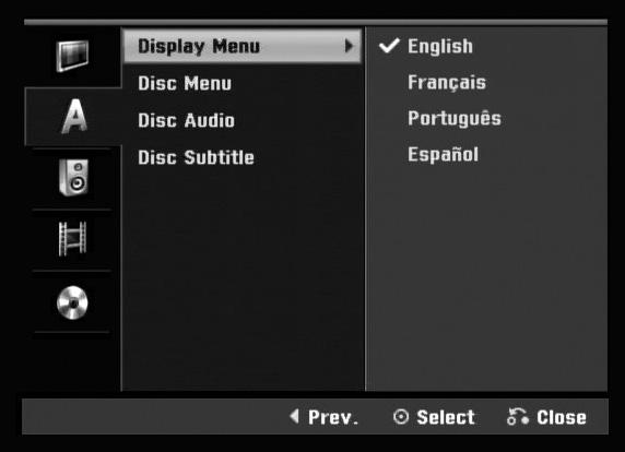 Language Settings Audio Settings Each DVD disc has a variety of audio output options. Set the Recorder s Audio Output according to the type of audio system you use.