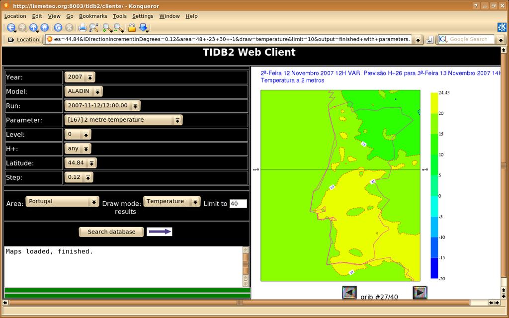 The TIDB2 GRIB-WebClient This client