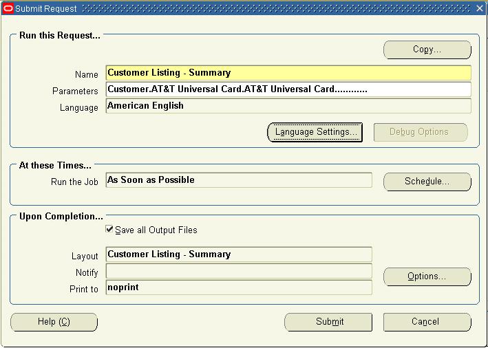 Updating the Concurrent Program definition with a default template Submitting a Single or MLS Request in Forms From the appropriate responsibility, use the Submit Request form to run the concurrent