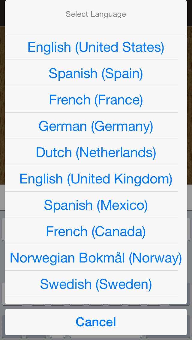For more languages, add keyboards in Settings
