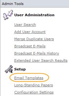 This guide is intended to give you an overview of the basic navigation of the e-mail templates as well as suggestions for editing your templates.