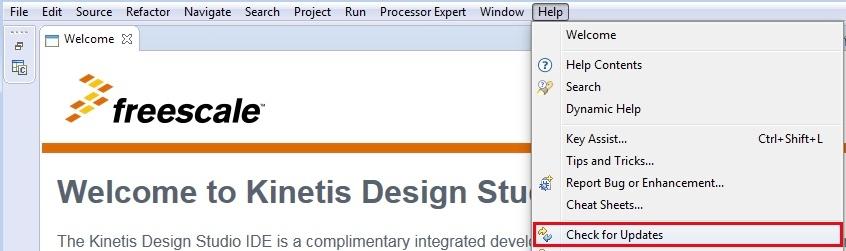 Run a demo using Kinetis Design Studio IDE Figure 27.