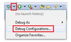 Run a demo using Kinetis Design Studio IDE Figure 40. Debug Configurations dialog button b.