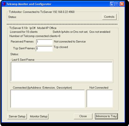 Configure TcMonitor and TcServer (Continued) Now that the installation has been configured, the changes must be communicated to the server program.