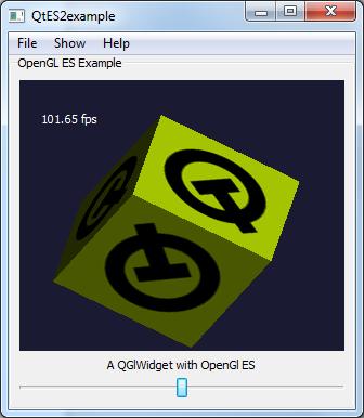 Simple Qt OpenGL Shader example A