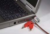 The Fujitsu Kensington MicroSaver DS Ultra-Thin notebook lock is the ultimate defense for even the thinnest notebooks.