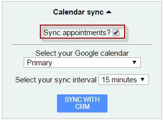 NOTE: Figure 20 Calendar sync setting The extension doesn t use background services for synchronization, so your appointments will not be synchronized if you don t work with Gmail.