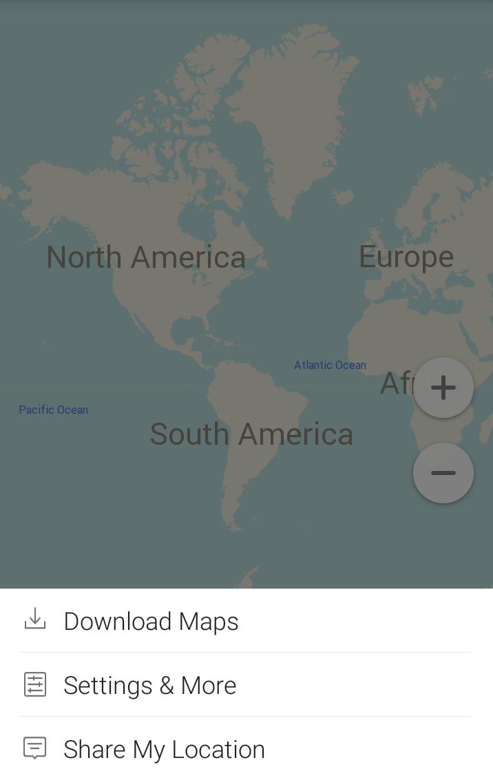 Maps can be saved to your SD card