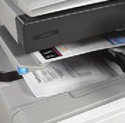 Internal Finisher (standard on LD130CSR and LD140CSR) Produce superb quality finished documents and save space with