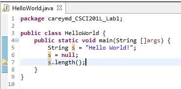 Part 5 Debugging Type the following code into