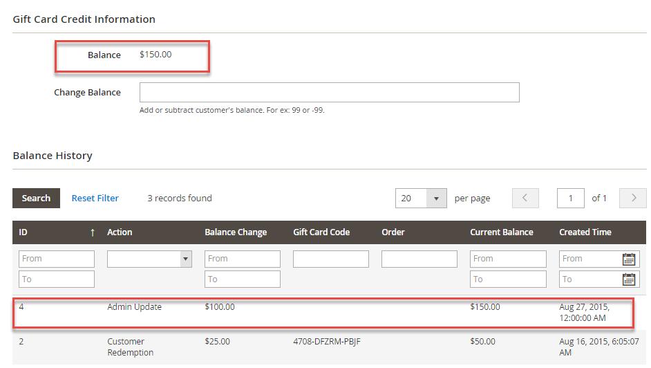 3.6. Manage Gift Card Credit Balance Go to Customers menu All Customers.