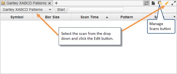 Edit Scan The Manage Scans dialog enables you to create, open, edit,