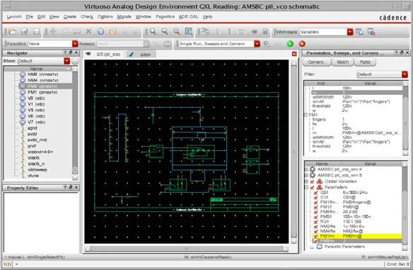 A new approach to simulation is shown through the specification-oriented simulation platform (Virtuoso Analog Design Environment) with its numerous productivity enhancement features including