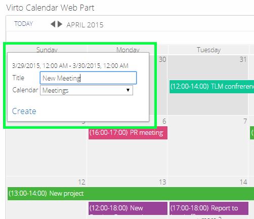 on a day and create a new one-day event and edit its duration later.