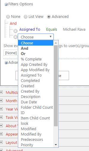 33 Moreover, you can show events only in case current user belongs to user(s)/group(s) from a chosen column. Just select required option from the dropdown.
